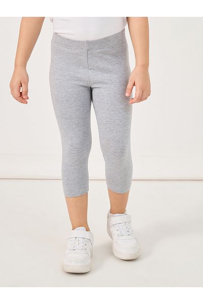 Styli Elastic Waistband Basic Capri Length Leggings
