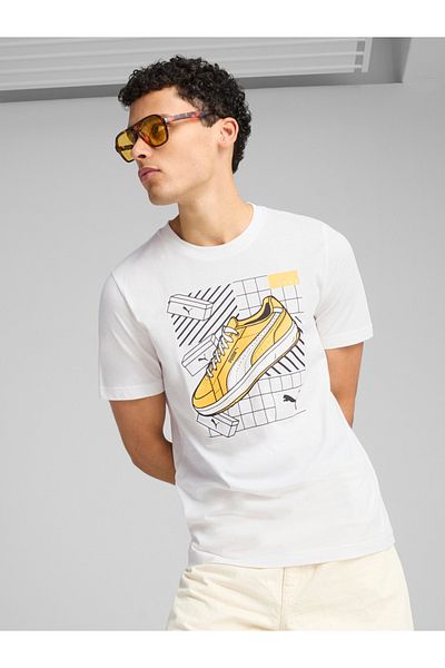 Puma Graphic Print Round Neck T-Shirt