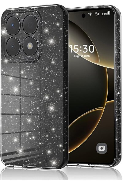 Rivor Xiaomi Mi 14T Pro Uyumlu Kılıf 3D Kamera Korumalı Simli Işıltılı Renkli...