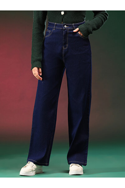 Kotty By Styli High-Rise Straight Fit Jeans