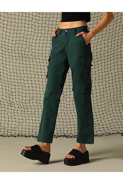 Hubberholme By Styli Solid Mid Rise Pants with Belt Loops