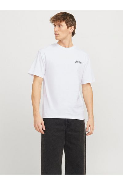 Jack & Jones Slogan Print Crew Neck T-Shirt