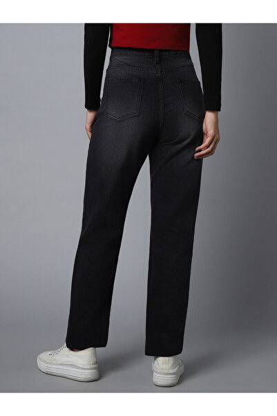 High Star By Styli High Rise Dark Wash Regular Fit Jeans