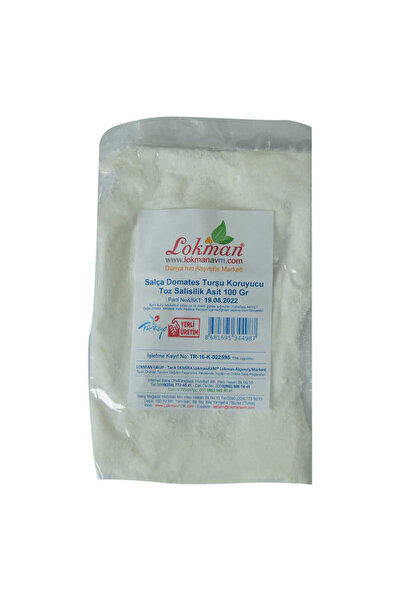Angel Of Life Salça Domates Turşu Koruyucu Toz Salisilik Asit 100 Gr Paket