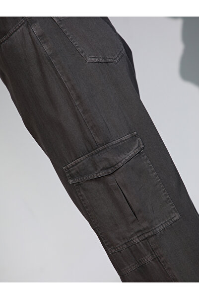 Hubberholme By Styli Solid High Rise Cargo Pants