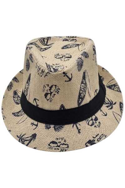 Mood Agenda Unisex slamnati fedora šešir za decu od 8 do 12 godina