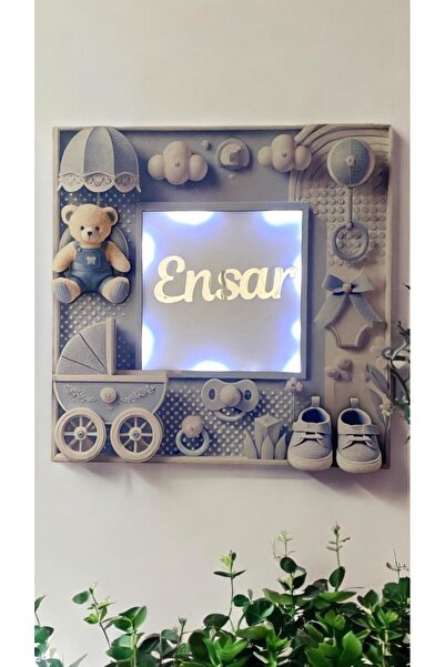 Yavuz Süs Kare Çerçeveli Işıklı Kapı Süsü