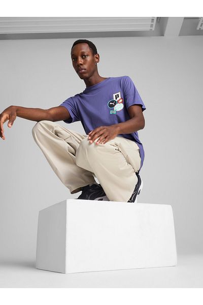 Puma Graphic Print Round Neck T-Shirt