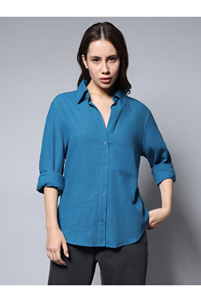 High Star By Styli Solid Long Sleeves Regular Fit Shirt