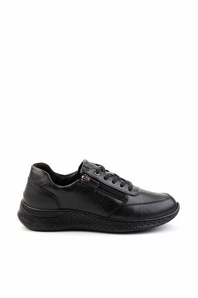 Bambi Black Leather Women's Sneaker K01331801111