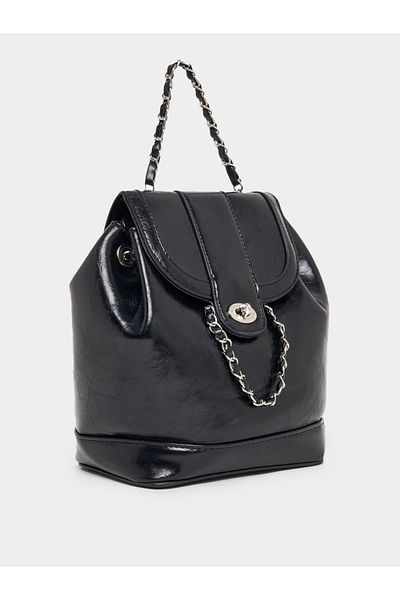 Styli Chain Accent Flap Backpack