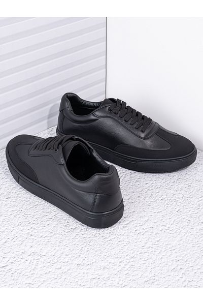 Styli Panelled Lace Up Platform Sole Sneakers
