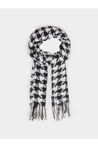 Styli Houndstooth Pattern Scarf