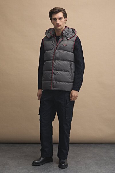 AJ 81 Erkek Basic Şişme Yelek Gri