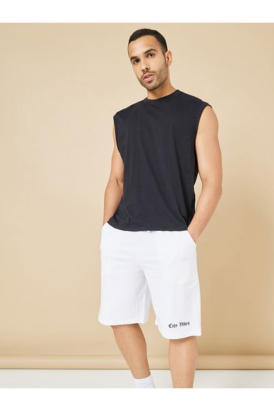 Styli City Vibes Print Oversized Shorts