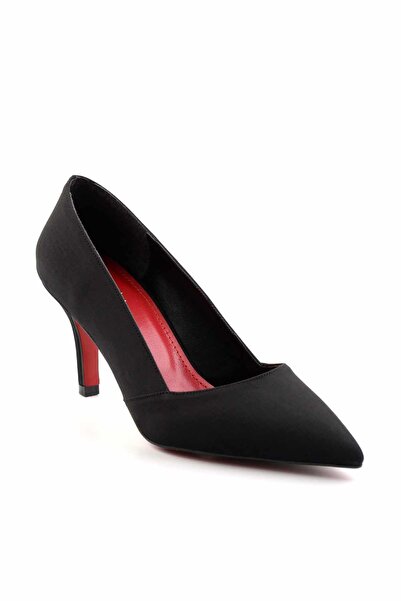 Bambi Mat Siyah Kadın Klasik Topuklu Ayakkabı K01231402838