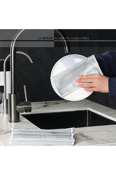 Lumpedy 3 Multi-Purpose Wire Scratch-Free Dishcloths
