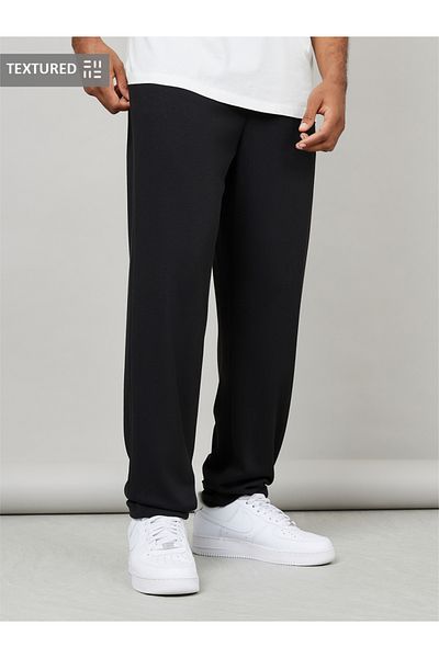 Styli Premium Texture Knitted Pants with  Zipper Pocket Detail
