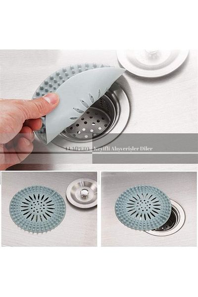 Lumpedy Practical Silicone Garbage Holder Drainer, Sink Bathroom Bathtub Strainer Drain Closer