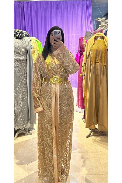 ABAYLAR Çiçekli Kaftan