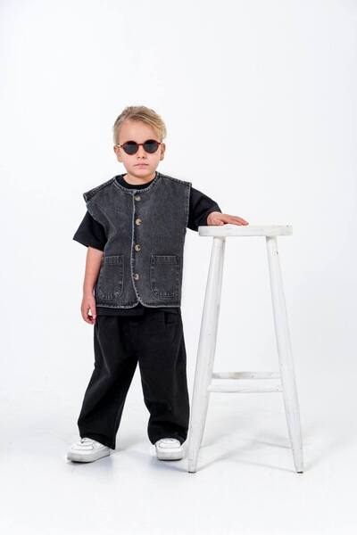 Genel Markalar Unisex Çocuk Baloon Denim Jeans