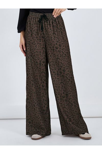 Styli Animal Print Relaxed Fit Pants