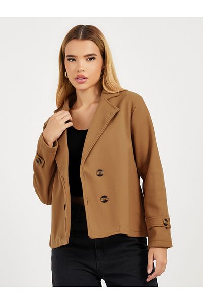 Styli Regular Fit Short Length Wool Like Blazer