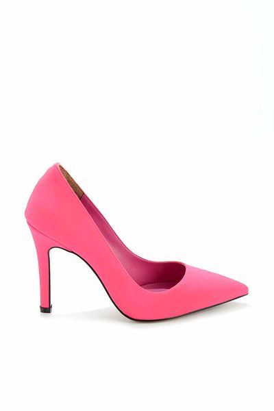 Bambi Matte Fuchsia Satin Women's Classic Heeled Shoes01231307038