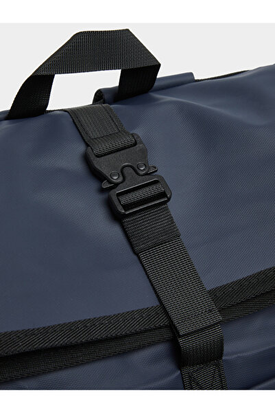 Styli Solid Backpack with Buckle Closure