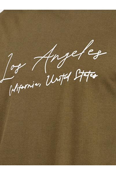 Styli Chest Print Heavy Cotton Jersey T-Shirt and Badge Detail shorts Co-Ords