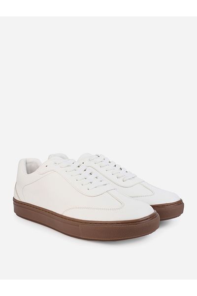 Styli Stitch Detail Low Top Gum Sole Shoes