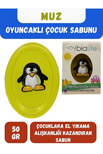 bialife Muz Özlü El Yapımı Oyuncaklı Çocuk Sabunu - Bialife