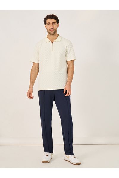 Styli Front Pintuck Mid Rise Relaxed Fit Pants