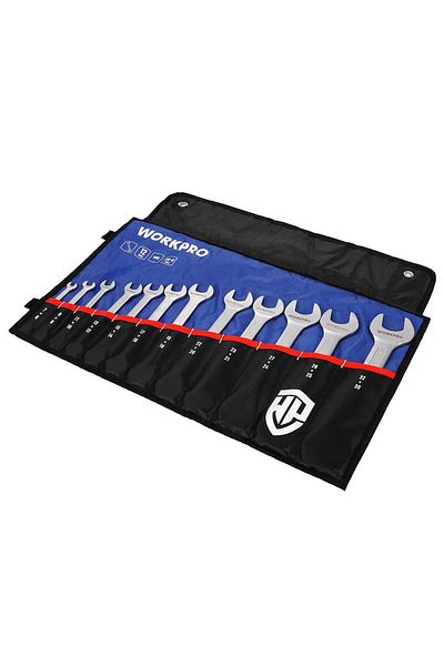 Workpro Wp 202507   - 6-32mm 12 Pieces Cr-V Professional Key Set Cloth Case