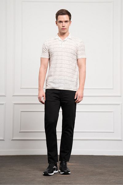 Morven Tricou pentru bărbați, gri Trend Dynamic Fit, cu croială relaxată, cu gât polo