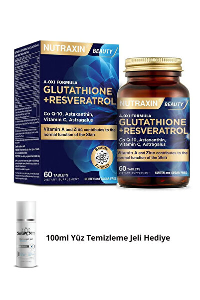 Nutraxin A Oxi Formula (E vitamini Koenzim Q-10 Resveratrol Glutatyon) 60 Tablet + 100ml Jel Hediyeli