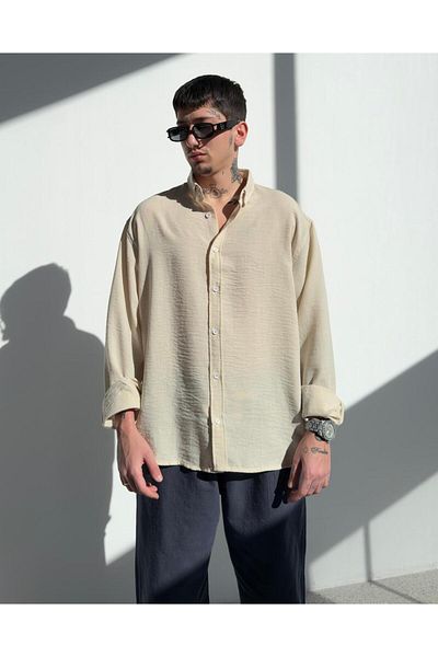 zaee Oversize λινό πουκάμισο