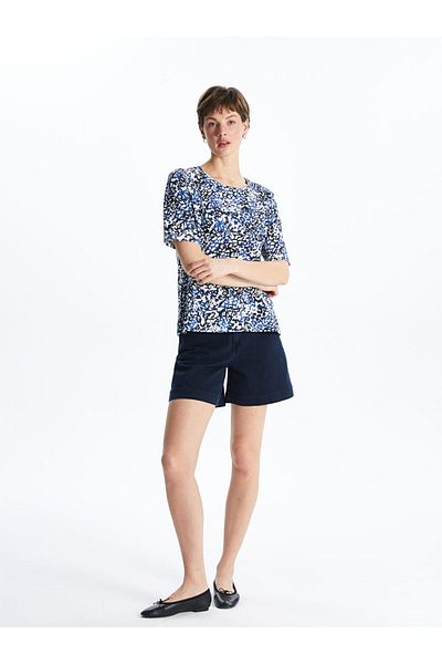 LC Waikiki New Season Crew Neck Patterned Women's T-Shirt - S5Kd99Z8