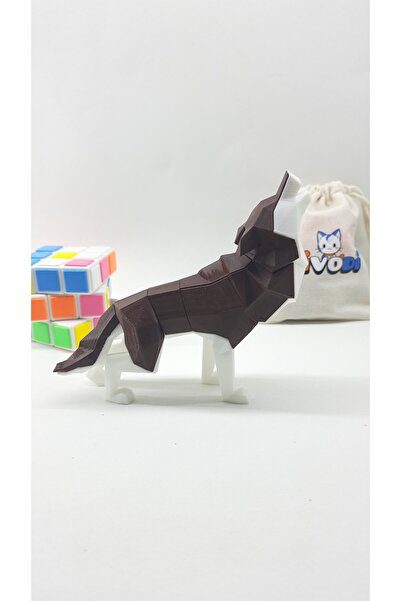 Generic Brand 3D Magnet Wolf Puzzle - Brown 3Dm Wolf Puzzle