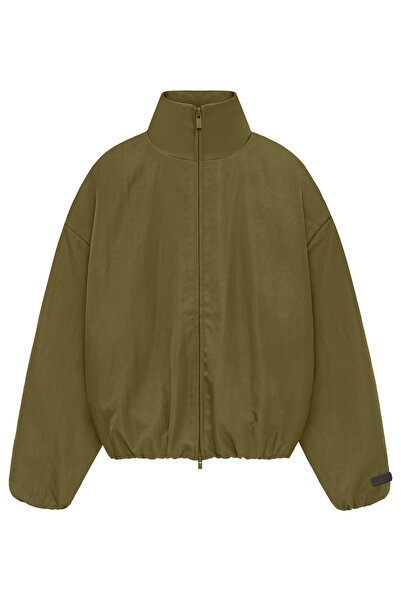 FEAR OF GOD ESSENTIALS سترة رياضية من النايلون بنمط الملمس