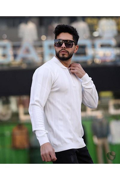 CLASSİCS MEN Baros Polo Neck Μακρυμάνικο Ανδρικό Πλεκτό Πλεκτό-7164