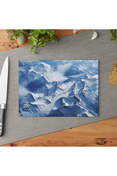 PaintedAnarchy لوح تقطيع أنيق من الزجاج المقسى بتصميم المناظر الطبيعية - سطح ...