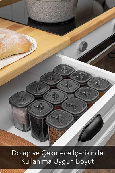 Buclee 52 Pieces 104Pcs Plastic Storage Container Rotaryhinged Spice Rack Set Airtight Food Storage Container