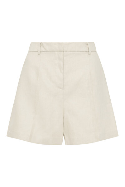 Faithfull the brand Stylish High Waist Linen Shorts
