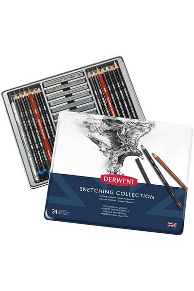 Derwent Sketching Collection 24-Piece Sketching Set / 34306