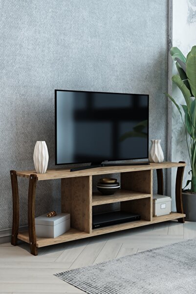 Jest Dekor Konsept Mila Tv Sehpası Raflı Tv Ünitesi Televizyon Sehpası 120x30...
