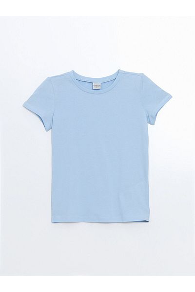 LC Waikiki Tricou pentru fete cu gât crew de sezon nou - S5IB37Z4