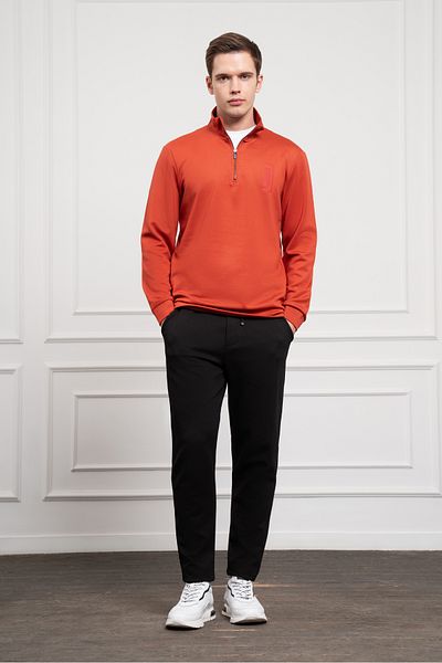 Morven Ανδρικό φούτερ με φερμουάρ Bato Collar Dynamic Fit Casual Cut