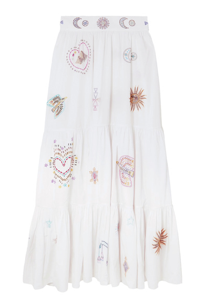 Camilla Yüksek Bel Katmanlı Etek