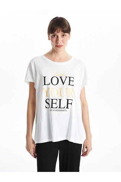 LC Waikiki New Season Crew Neck Printed Women's T-Shirt - S5Fa96Z8